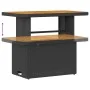 Set de Comedor de Jardín de 3 Piezas con Cojines Negro de Poliratán y Acacia | Foro24.es | Tu tienda online para hogar, jardín y más Foro24.es
