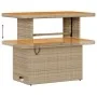 Juego de Comedor de Jardín de 3 Piezas con Cojines Beige Ratán Sintético Acacia | Foro24.es | Tu tienda online para hogar, jardín y más Foro24.es