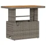 Conjunto de Comedor de Jardín de 3 Piezas con Cojines Gris en Poliratán y Acacia | Foro24.es | Tu tienda online para hogar, jardín y más Foro24.es