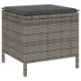Conjunto de Comedor de Jardín de 3 Piezas con Cojines Gris en Poliratán y Acacia | Foro24.es | Tu tienda online para hogar, jardín y más Foro24.es