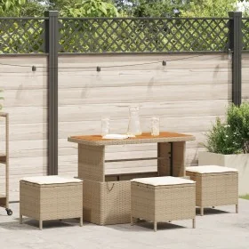 Conjunto de Comedor de Jardín de 4 Piezas con