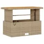 Conjunto de Comedor de Jardín de 4 Piezas con Cojines Beige de Ratán y Acacia | Foro24.es | Tu tienda online para hogar, jardín y más Foro24.es