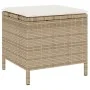 Conjunto de Comedor de Jardín de 4 Piezas con Cojines Beige de Ratán y Acacia | Foro24.es | Tu tienda online para hogar, jardín y más Foro24.es