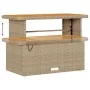 Conjunto de Comedor de Jardín de 4 Piezas con Cojines Beige de Ratán y Acacia | Foro24.es | Tu tienda online para hogar, jardín y más Foro24.es