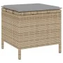 Juego de Comedor de Jardín de 4 Piezas con Cojines Beige Ratán Sintético Acacia | Foro24.es | Tu tienda online para hogar, jardín y más Foro24.es