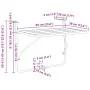 Mesa Colgante para Balcón VidaXL Plegable Mostaza 60x40 cm Acero by , Garden tables - Ref: Foro24-42008073, Price: 48,65 €, D...
