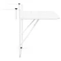 Mesa de Balcón Colgante Plegable Blanca 60x40 cm Acero by , Garden tables - Ref: Foro24-42008074, Price: 48,40 €, Discount: -5%%