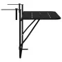 Mesa de balcón colgante plegable negra de 60x40 cm en acero | Foro24.es | Tu tienda online para hogar, jardín y más Foro24.es