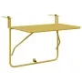 Mesa Plegable Colgante de Balcón - Dorada, 60x40 cm, Acero de , Mesas de jardín - Ref: Foro24-42008076, Precio: 48,40 €, Desc...