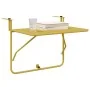 Mesa Plegable Colgante de Balcón - Dorada, 60x40 cm, Acero de , Mesas de jardín - Ref: Foro24-42008076, Precio: 48,40 €, Desc...