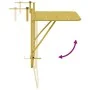 Mesa Plegable Colgante de Balcón - Dorada, 60x40 cm, Acero de , Mesas de jardín - Ref: Foro24-42008076, Precio: 48,40 €, Desc...