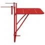 Mesa de balcón plegable roja 60x40 cm de acero by , Garden tables - Ref: Foro24-42008078, Price: 48,65 €, Discount: %