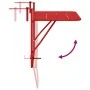 Mesa de balcón plegable roja 60x40 cm de acero by , Garden tables - Ref: Foro24-42008078, Price: 48,65 €, Discount: %