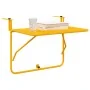 Mesa Colgante Plegable Amarilla de Acero 60x40 cm by , Garden tables - Ref: Foro24-42008079, Price: 48,40 €, Discount: -5%%