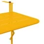 Mesa Colgante Plegable Amarilla de Acero 60x40 cm by , Garden tables - Ref: Foro24-42008079, Price: 48,40 €, Discount: -5%%