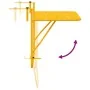 Mesa Colgante Plegable Amarilla de Acero 60x40 cm by , Garden tables - Ref: Foro24-42008079, Price: 48,40 €, Discount: -5%%