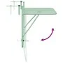 Mesa Colgante Plegable de Balcón - Verde Menta, 60x40 cm, Acero by , Garden tables - Ref: Foro24-42008080, Price: 45,64 €, Di...