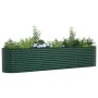 Huerto elevado Verde 400x80x81 cm Acero Galvanizado by , Pots and planters - Ref: Foro24-42008122, Price: 265,37 €, Discount:...