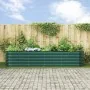Huerto elevado Verde 400x80x81 cm Acero Galvanizado by , Pots and planters - Ref: Foro24-42008122, Price: 265,37 €, Discount:...