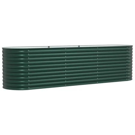Huerto elevado Verde 320x80x81 cm de acero galvanizado by , Pots and planters - Ref: Foro24-42008123, Price: 208,58 €, Discou...