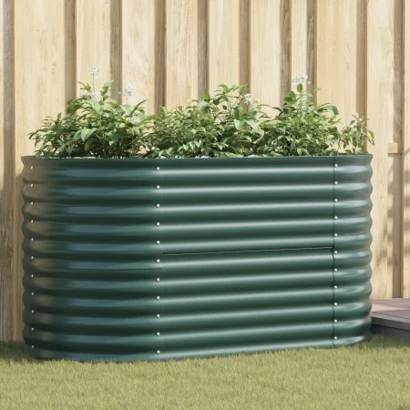 Huerto Elevado Verde 160x80x81 cm de Acero Galvanizado von , Töpfe und Pflanzgefäße - Ref: Foro24-42008125, Preis: 138,74 €, ...