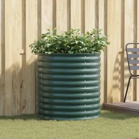 Cama Elevada de Jardín Verde Acero Galvanizado 80 x 80 x 81 cm by , Pots and planters - Ref: Foro24-42008126, Price: 95,74 €,...