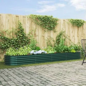 Cama Elevada para Jardín Verde 400x80x44 cm de Acero Galvanizado von , Töpfe und Pflanzgefäße - Ref: Foro24-42008127, Preis: ...