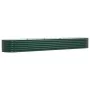 Cama Elevada para Jardín Verde 400x80x44 cm de Acero Galvanizado by , Pots and planters - Ref: Foro24-42008127, Price: 170,25...