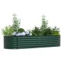 Cama elevada de jardín verde 240x80x44 cm de acero galvanizado de , Maceteros y jardineras - Ref: Foro24-42008129, Precio: 13...