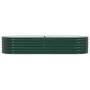 Cama elevada de jardín verde 240x80x44 cm de acero galvanizado de , Maceteros y jardineras - Ref: Foro24-42008129, Precio: 13...