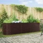 Huerto Elevado para Jardín Marrón 320x80x81 cm de Acero Galvanizado | Foro24.es | Tu tienda online para hogar, jardín y más Foro24.es