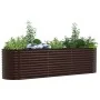 Huerto Elevado para Jardín Marrón 320x80x81 cm de Acero Galvanizado | Foro24.es | Tu tienda online para hogar, jardín y más Foro24.es