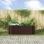 Huerto Elevado Marrón 240x80x81 cm Acero Galvanizado by , Pots and planters - Ref: Foro24-42008134, Price: 154,58 €, Discount: %