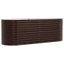 Huerto Elevado Marrón 240x80x81 cm Acero Galvanizado by , Pots and planters - Ref: Foro24-42008134, Price: 154,58 €, Discount: %