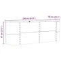 Huerto Elevado Marrón 240x80x81 cm Acero Galvanizado by , Pots and planters - Ref: Foro24-42008134, Price: 154,58 €, Discount: %