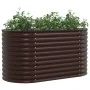 Huerto elevado Marrón 160x80x81 cm de acero galvanizado von , Töpfe und Pflanzgefäße - Ref: Foro24-42008135, Preis: 123,27 €,...