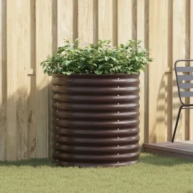 Huerto Elevado - Marrón 80x80x81 cm Acero Galvanizado by , Pots and planters - Ref: Foro24-42008136, Price: 95,74 €, Discount...