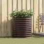 Huerto Elevado - Marrón 80x80x81 cm Acero Galvanizado by , Pots and planters - Ref: Foro24-42008136, Price: 109,09 €, Discoun...