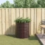 Huerto Elevado - Marrón 80x80x81 cm Acero Galvanizado by , Pots and planters - Ref: Foro24-42008136, Price: 109,09 €, Discoun...