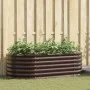 Huerto Elevado Marrón 160x80x44 cm de Acero Galvanizado de , Maceteros y jardineras - Ref: Foro24-42008140, Precio: 102,33 €,...