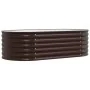 Huerto Elevado Marrón 160x80x44 cm de Acero Galvanizado de , Maceteros y jardineras - Ref: Foro24-42008140, Precio: 102,33 €,...