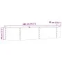 Huerto Elevado para el Jardín, Marrón, 240x80x44 cm, de Acero Galvanizado von , Töpfe und Pflanzgefäße - Ref: Foro24-42008139...