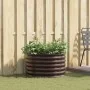 Parterre elevado en marrón, 80x80x44 cm, de acero galvanizado von , Töpfe und Pflanzgefäße - Ref: Foro24-42008141, Preis: 75,...