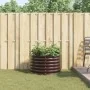 Parterre elevado en marrón, 80x80x44 cm, de acero galvanizado von , Töpfe und Pflanzgefäße - Ref: Foro24-42008141, Preis: 75,...