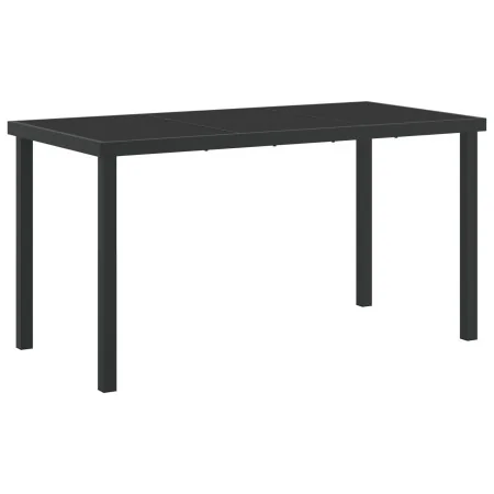 Mesa de Jardín Negra 140x80x73 cm Vidrio Templado von , Gartentische - Ref: Foro24-42010313, Preis: 122,45 €, Rabatt: %