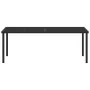 Mesa de Jardín Negra 200x80x73 cm con Vidrio Templado von , Gartentische - Ref: Foro24-42010315, Preis: 161,21 €, Rabatt: -5%%