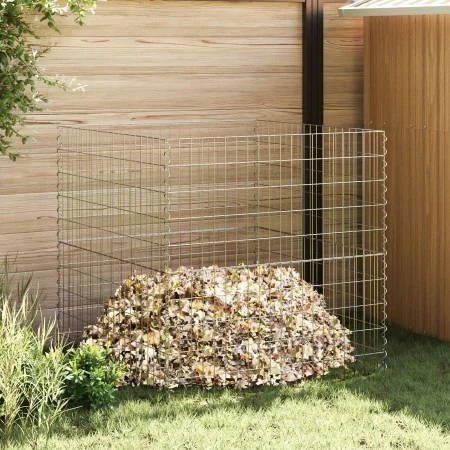 Compostador cuadrado de jardín 100x100x100 cm de acero galvanizado | Foro24.es | Tu tienda online para hogar, jardín y más Foro24.es
