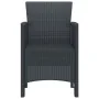 Silla de Jardín Juego de 2 Antracita Plástico Estandar Duradera de , Sillas de jardín - Ref: Foro24-847448, Precio: 77,22 €, ...