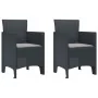 Silla de jardín Set de 2 Antracita, Gris Claro | Foro24.es | Tu tienda online para hogar, jardín y más Foro24.es