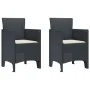Silla de jardín Set de 2 Antracita, Crema Poliratán Estándar von , Gartenstühle - Ref: Foro24-847452, Preis: 82,99 €, Rabatt: %